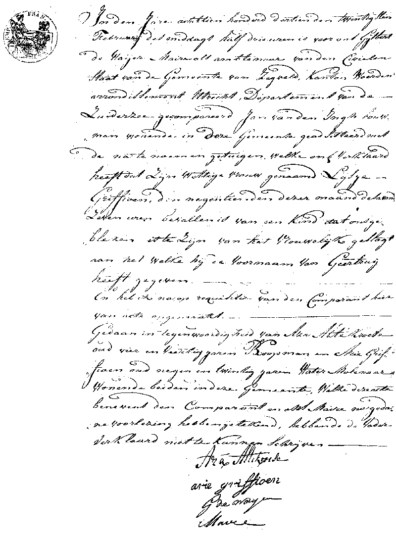 18130220 geb akte Geertrui dv J vd Ingh - L Griffioen